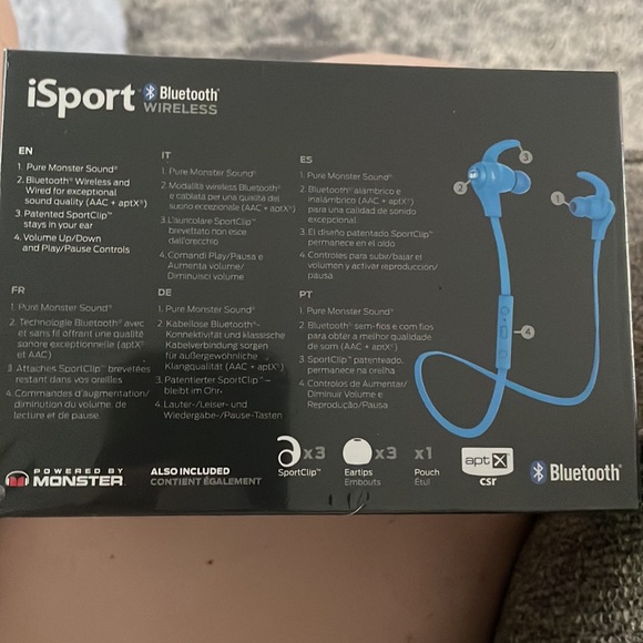 Monster iSport Bluetooth Wireless Headphones - Picture 3 of 4